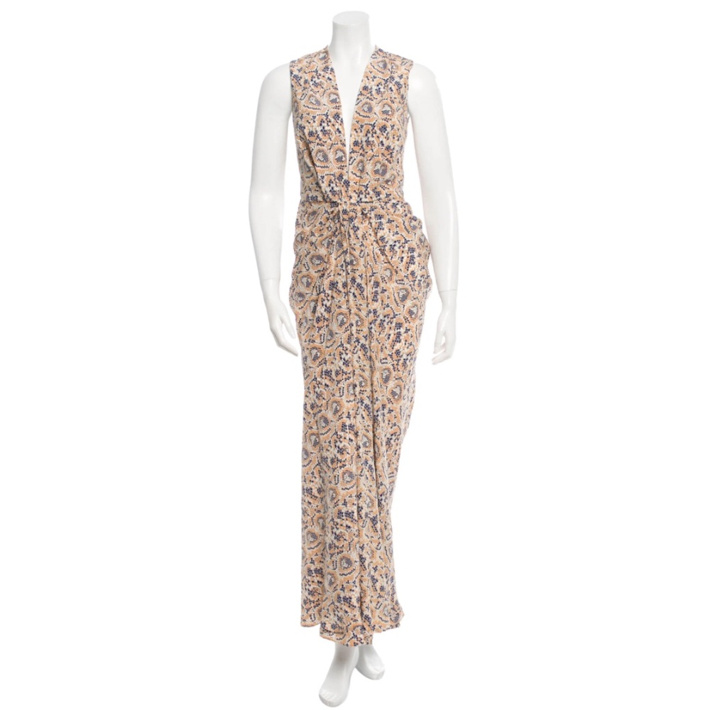 Thakoon Silk Graphic Printed Maxi Dress Size XS  US 2